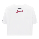 MLB Atlanta Braves City Ransom Women's SJ Boxy Tee - White - Size Large