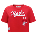 MLB CINCINNATI REDS RETRO CLASSIC WOMEN'S BOXY TOP - S