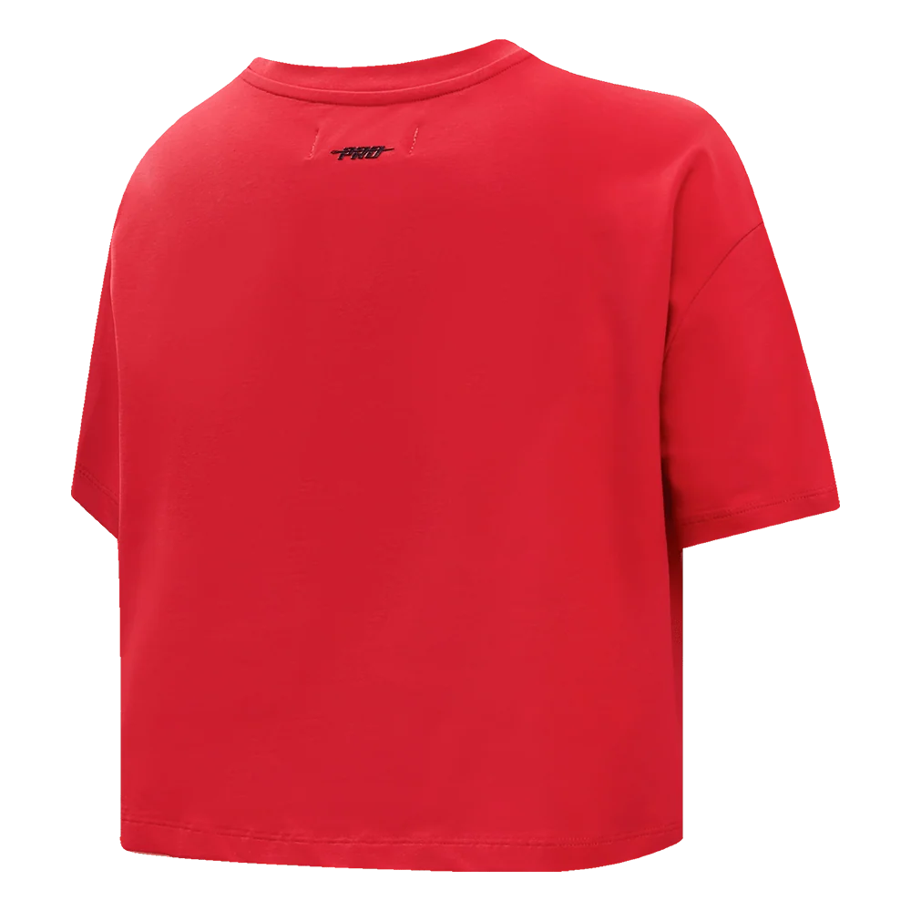 MLB CINCINNATI REDS RETRO CLASSIC WOMEN'S BOXY TOP - S