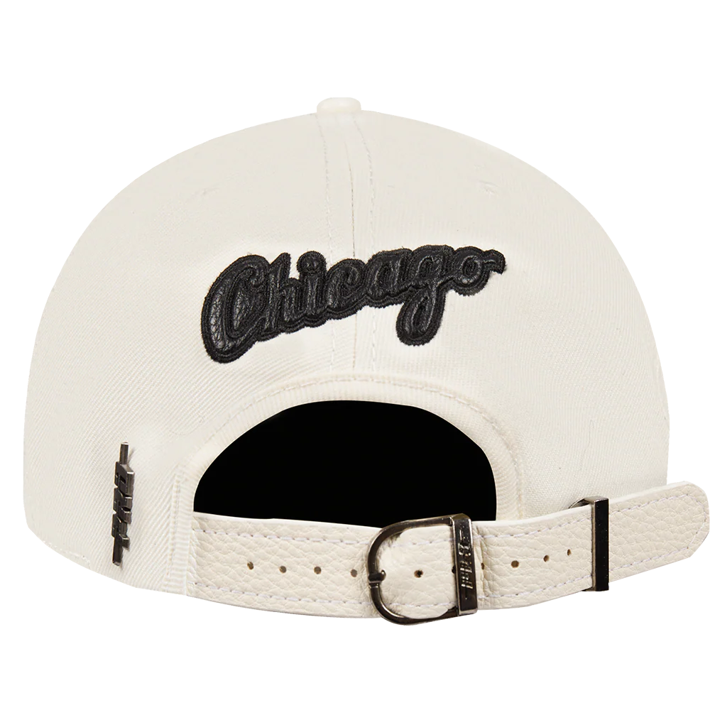 PRO STANDARD - MLB CHICAGO WHITE SOX TRIPLE TONAL PRIMARY LOGO STRAPBACK HAT - EGGSHELL - OS