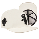 PRO STANDARD - MLB CHICAGO WHITE SOX TRIPLE TONAL PRIMARY LOGO STRAPBACK HAT - EGGSHELL - OS