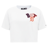 PRO STANDARD - LG WOMEN'S MLB DETROIT TIGERS CITY RANSOM SJ BOXY TEE - WHITE