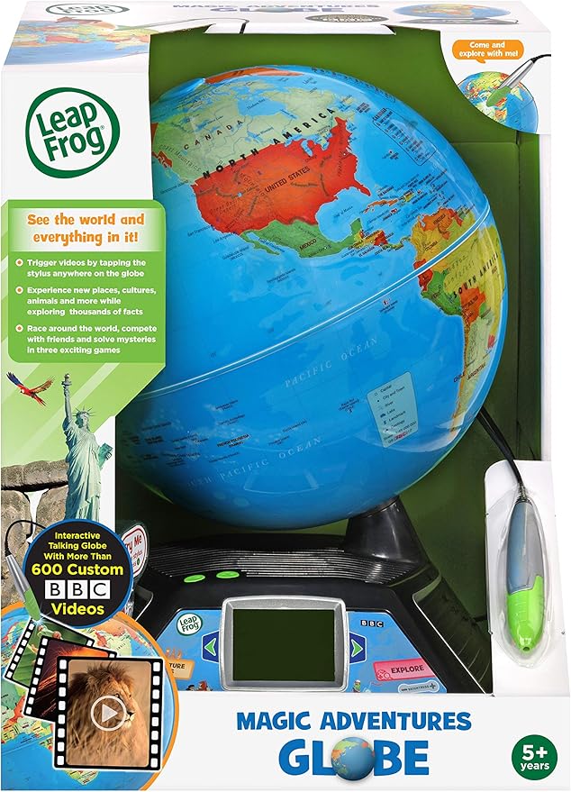 LeapFrog Interactive Childrens Globe | Smart Globe for Kids to Learn Geography While Having Fun | Pre School Educational Toys, Christmas Gifts for Children 5, 6, 7+ Year Olds