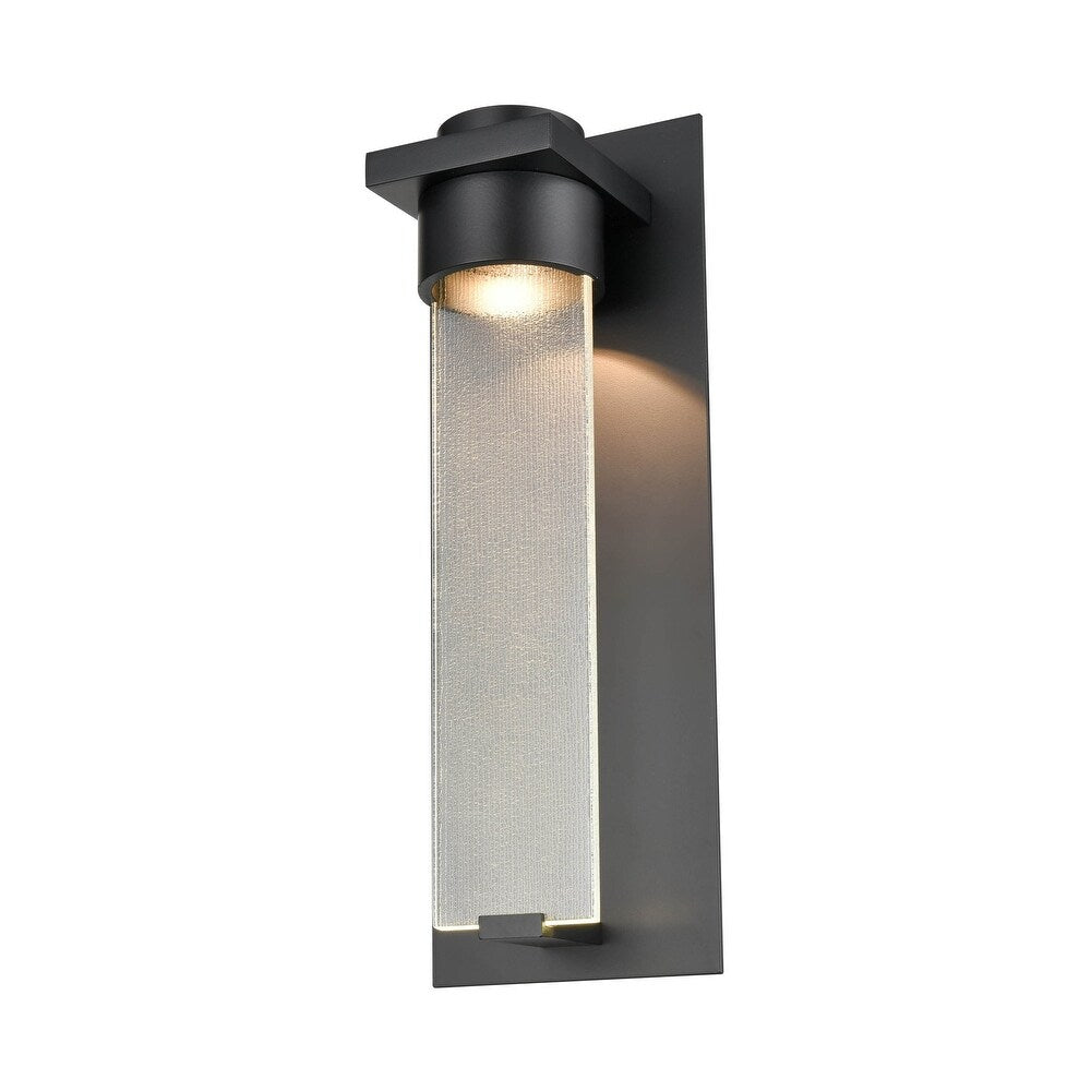 Millennium Lighting Amster Metal LED Outdoor Wall Sconce in Powder Coat Black