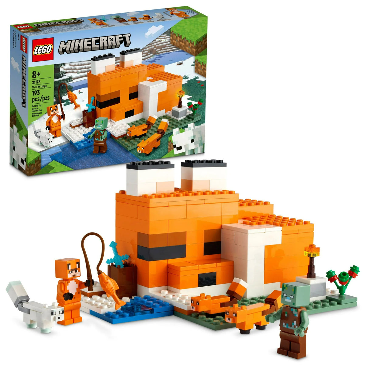 LEGO Minecraft Overworld Adventures 3 in 1 Building Set Pack 66779(New Open Box)