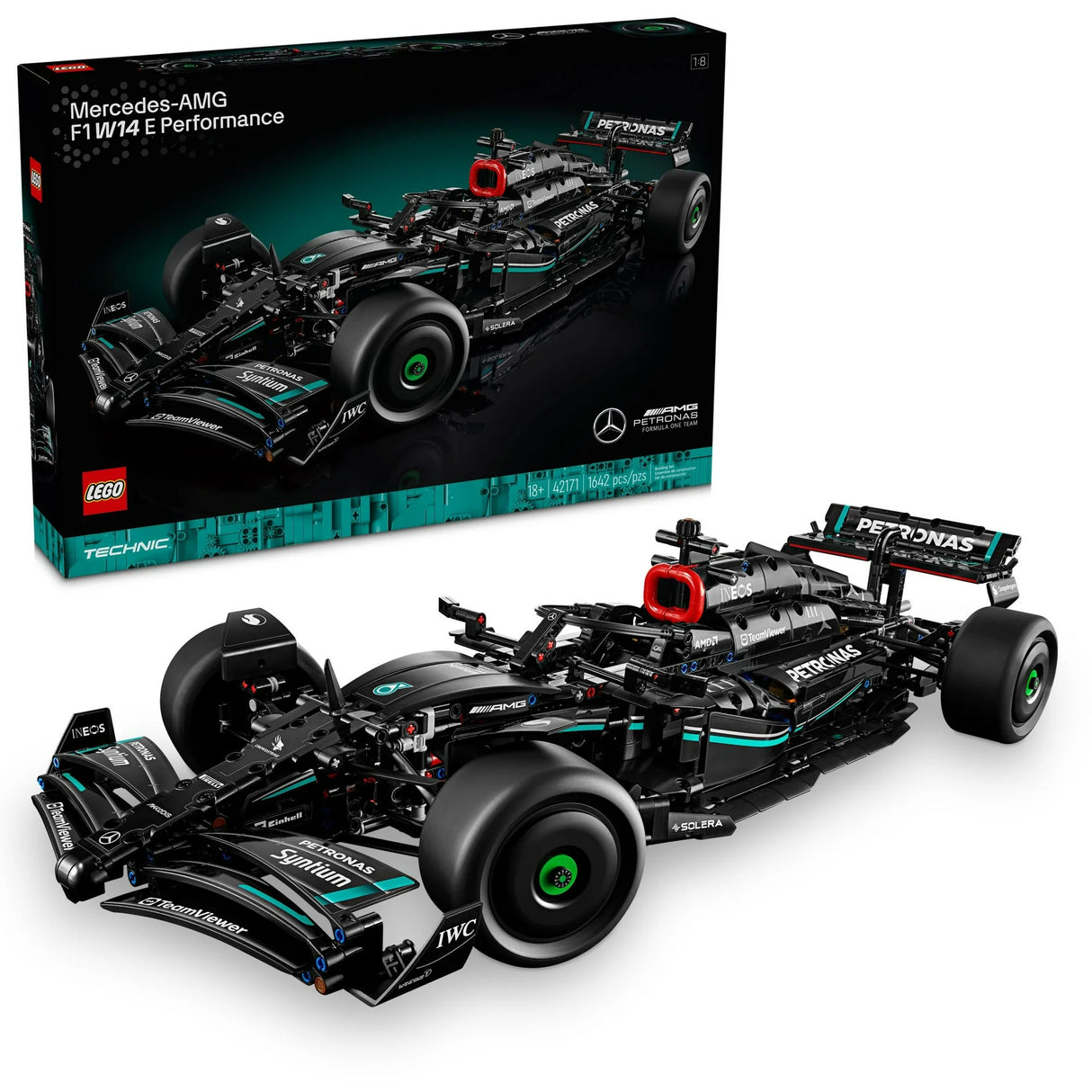 LEGO Technic Mercedes-AMG F1 W14 E Performance Race Car Building Set, Scale Model Car Gift for Adults, Authentically Detailed Build and Display Model for Home or Office Décor, 42171(New Open Box)