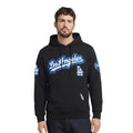 MLB LOS ANGELES DODGERS DIY PICK STITCH MEN'S DOUBLE KNIT PULLOVER HOODIE - L