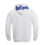 PRO STANDARD - LG MEN'S MLB LOS ANGELES DODGERS - CLASSIC CHENILLE PULLOVER HOODIE - WHITE
