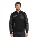 MLB Los Angeles Dodgers Black & Gold Men's Wool Varsity Jacket - Jet Black - Size XL
