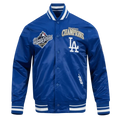 MLB LOS ANGELES DODGERS MLB WORLD SERIES 2025 PRO MEN'S SATIN YD RIB JACKET 2XL