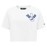 PRO STANDARD - XL WOMEN'S MLB LOS ANGELES DODGERS CITY RANSOM SINGLE JERSEY BOXY TEE - WHITE
