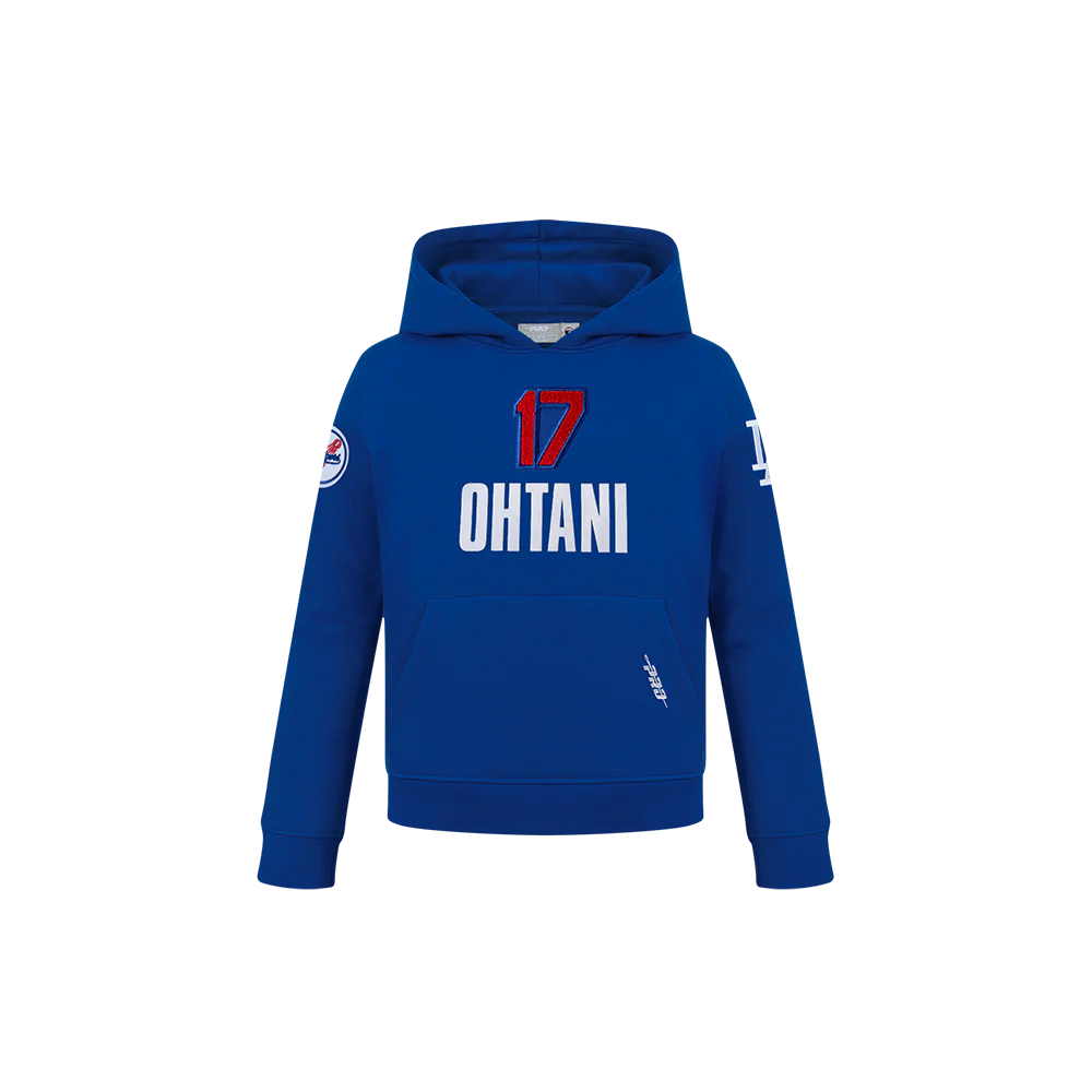 PRO STANDARD - Boy's Toddler 4T MLB LOS ANGELES DODGERS SHOHEI OHTANI #17 CLASSIC PLAYER NAME AND NUMBER PO HOODIE - Dodger Blue