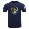 PRO STANDARD - XL MEN'S MLB MILWAUKEE BREWERS DIY PICK STITCH SJ TEE - MIDNIGHT NAVY