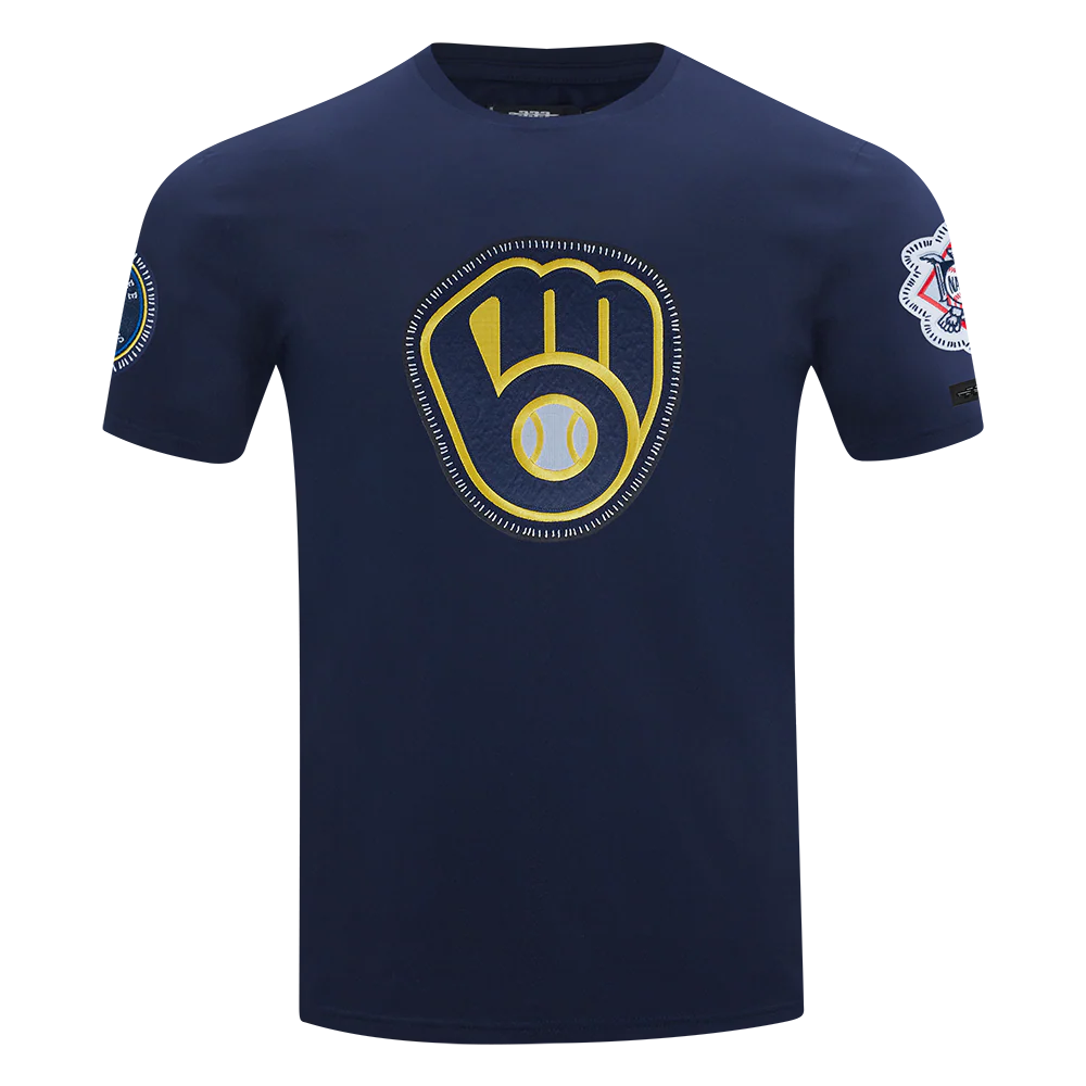 PRO STANDARD - XL MEN'S MLB MILWAUKEE BREWERS DIY PICK STITCH SJ TEE - MIDNIGHT NAVY
