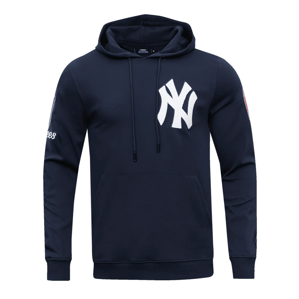 MLB NEW YORK YANKEES CLASSIC CHENILLE MEN'S PULLOVER HOODIE Size M