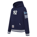 MLB NEW YORK YANKEES RETRO CLASSIC BIG BOYS RIB FLEECE PULLOVER HOODIE Size M