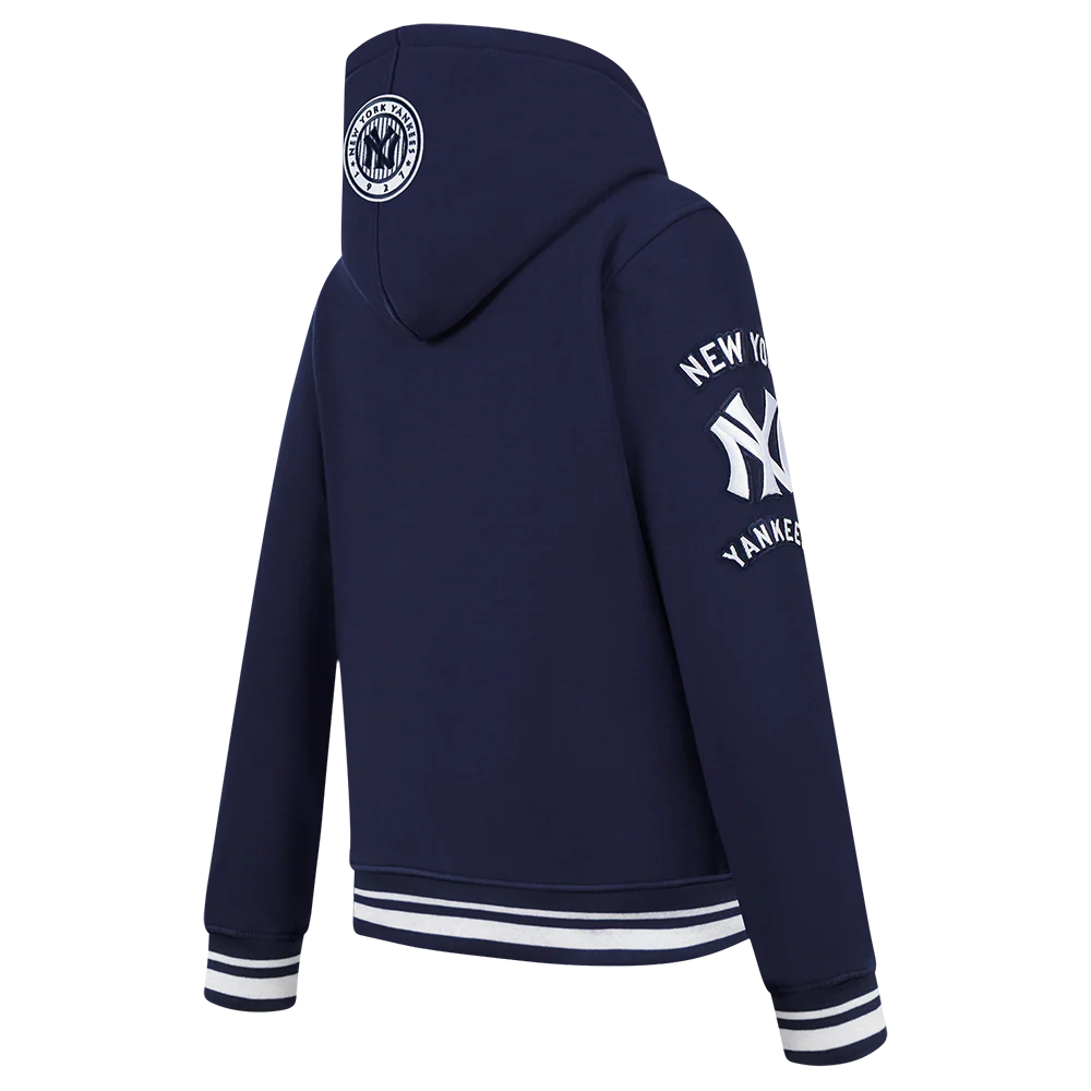 MLB NEW YORK YANKEES RETRO CLASSIC BIG BOYS RIB FLEECE PULLOVER HOODIE Size M