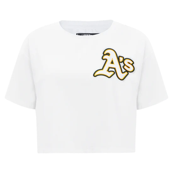 MLB OAKLAND ATHLETICS CITY RANSOM WOMEN'S SJ BOXY TEE-MED
