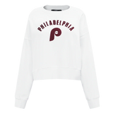MLB PHILADELPHIA PHILLIES RETRO CLASSIC WOMEN'S CREWNECK Size: Med