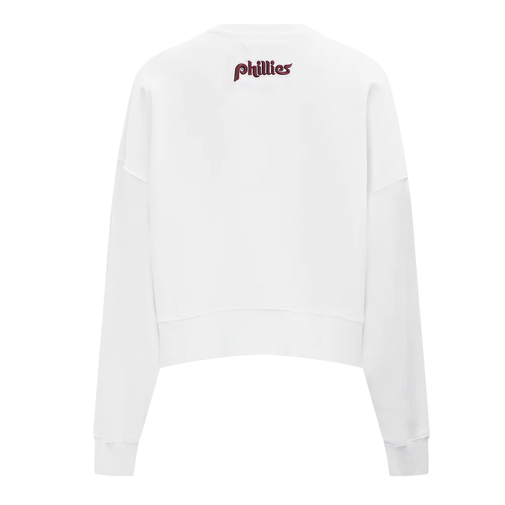 MLB PHILADELPHIA PHILLIES RETRO CLASSIC WOMEN'S CREWNECK Size: Med