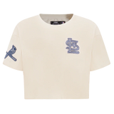 MLB ST. LOUIS CARDINALS VARSITY BLUES WOMEN'S BOXY TOP-MED