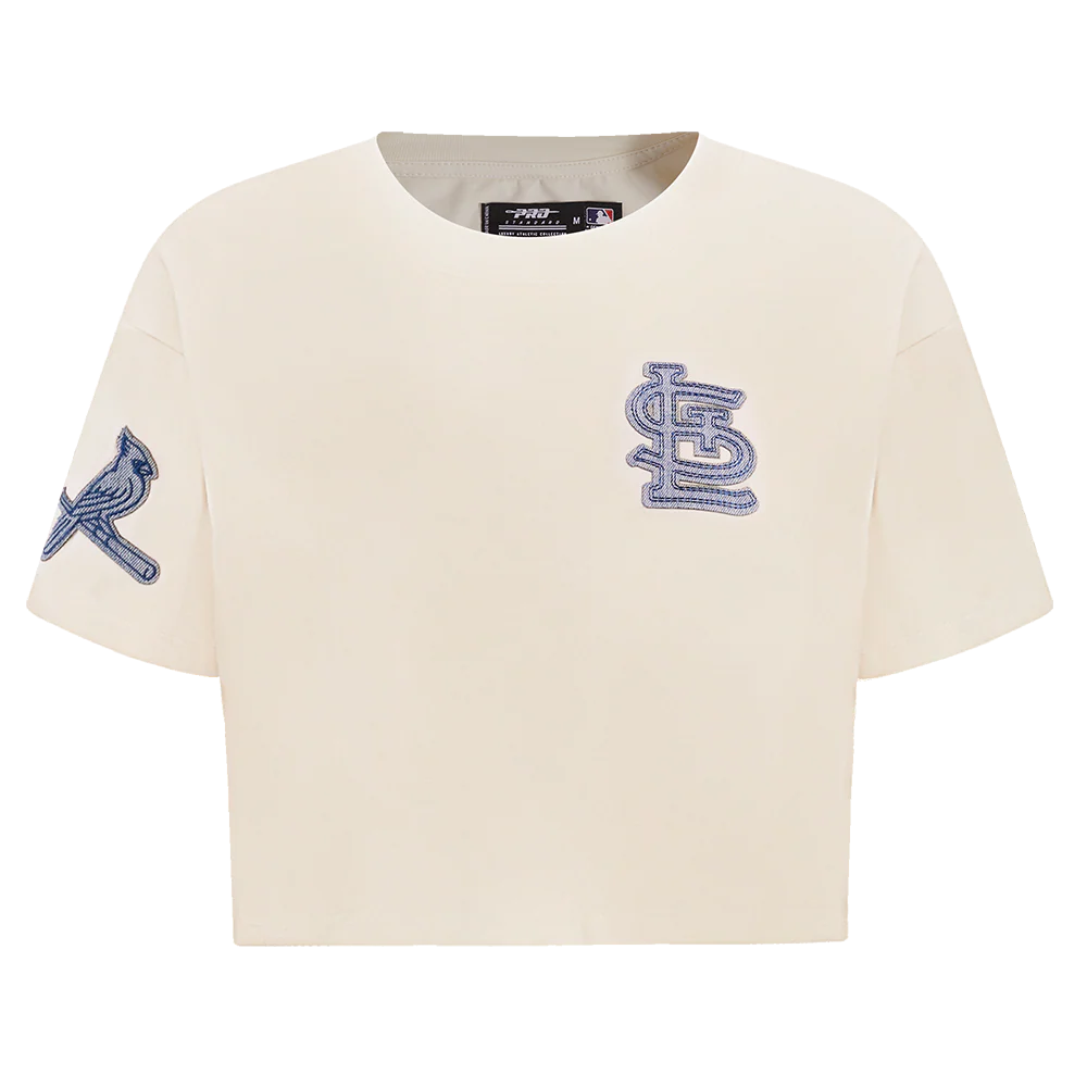 MLB ST. LOUIS CARDINALS VARSITY BLUES WOMEN'S BOXY TOP-MED