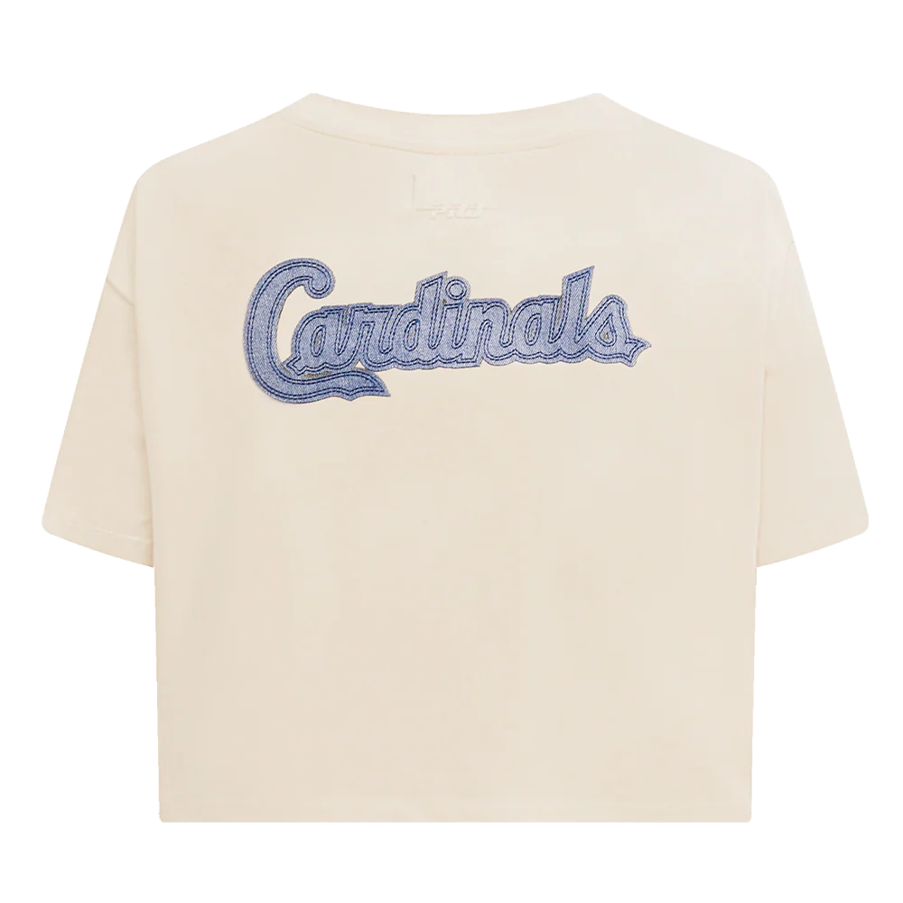 MLB ST. LOUIS CARDINALS VARSITY BLUES WOMEN'S BOXY TOP-MED