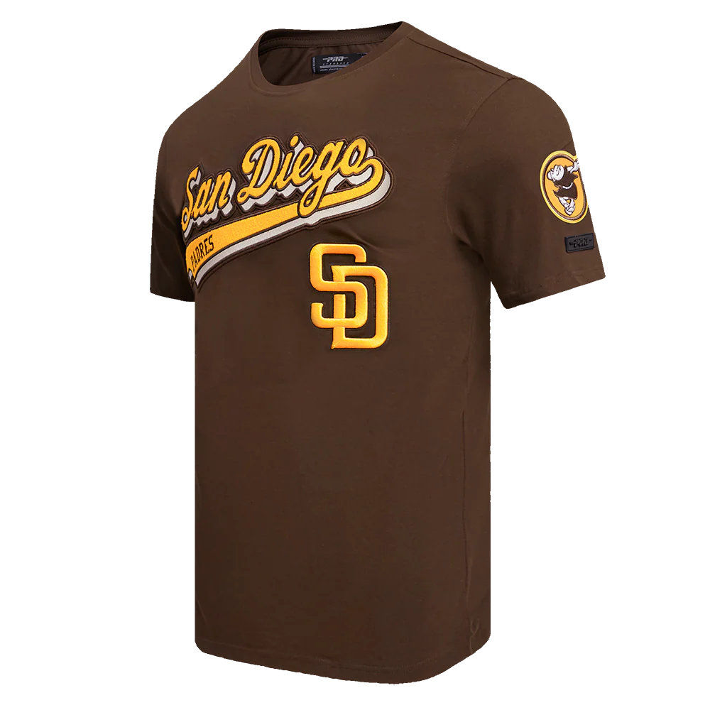MLB SAN DIEGO PADRES SCRIPT TAIL MEN'S TOPS Size L