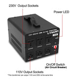 LVYUAN 3000 Watt Voltage Converter Transformer Heavy Duty Step Up/Down AC 110V/120V/220V/240V Power Converter with 3 US Outlets, 3 Universal Outlets, Resettable Circuit Breaker $105.99 (New Open Box)