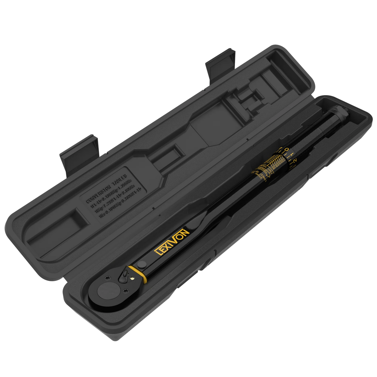 LEXIVON - 3/8-Inch Drive Click Torque Wrench 10~80 Ft-Lb/13.6~108.5 Nm - Model: LX-182
