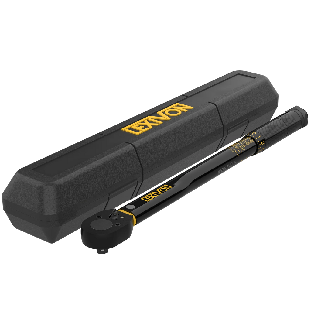 LEXIVON - 3/8-Inch Drive Click Torque Wrench 10~80 Ft-Lb/13.6~108.5 Nm - Model: LX-182