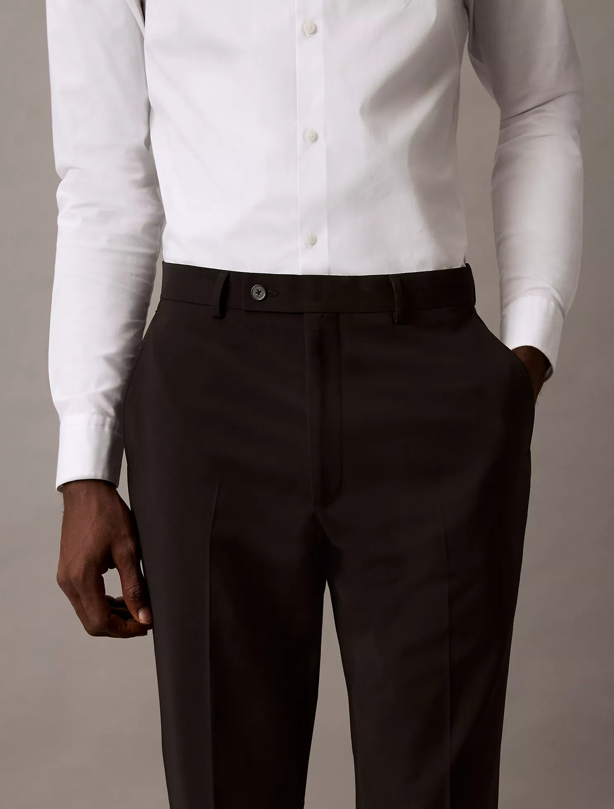 *Calvin Klein - Slim Fit Suit Pants, Black,  Men's 29x29