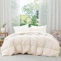 Puredown Lightweight 100% Organic Cotton Feather Down Comforter Summer Duvet Insert (Full - Queen)