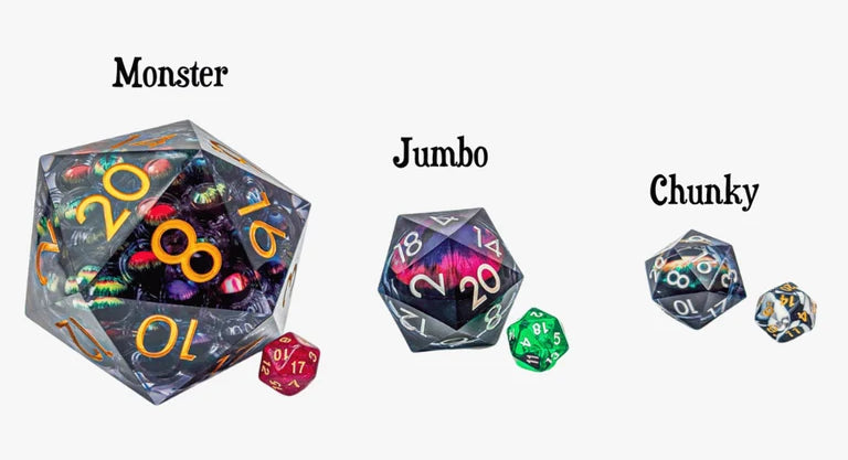 MYSTERY DICE GOBLIN - Mystery Jumbo Liquid Core Bag - Contains One Jumbo Liquid Core D20
