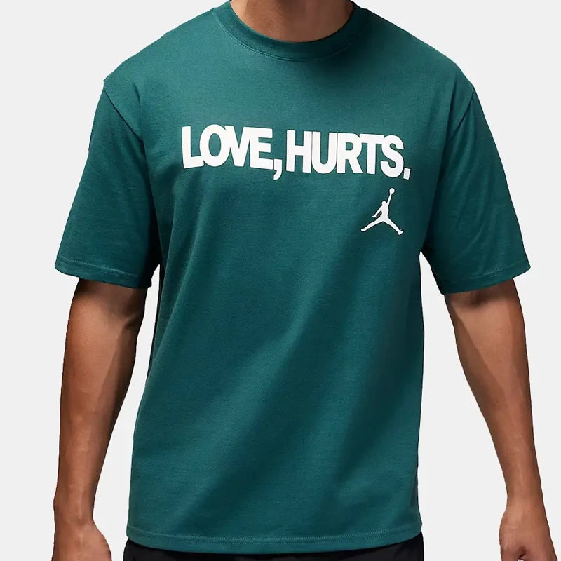 Nike Air Jordan Love Hurts Green T-Shirt Size Large