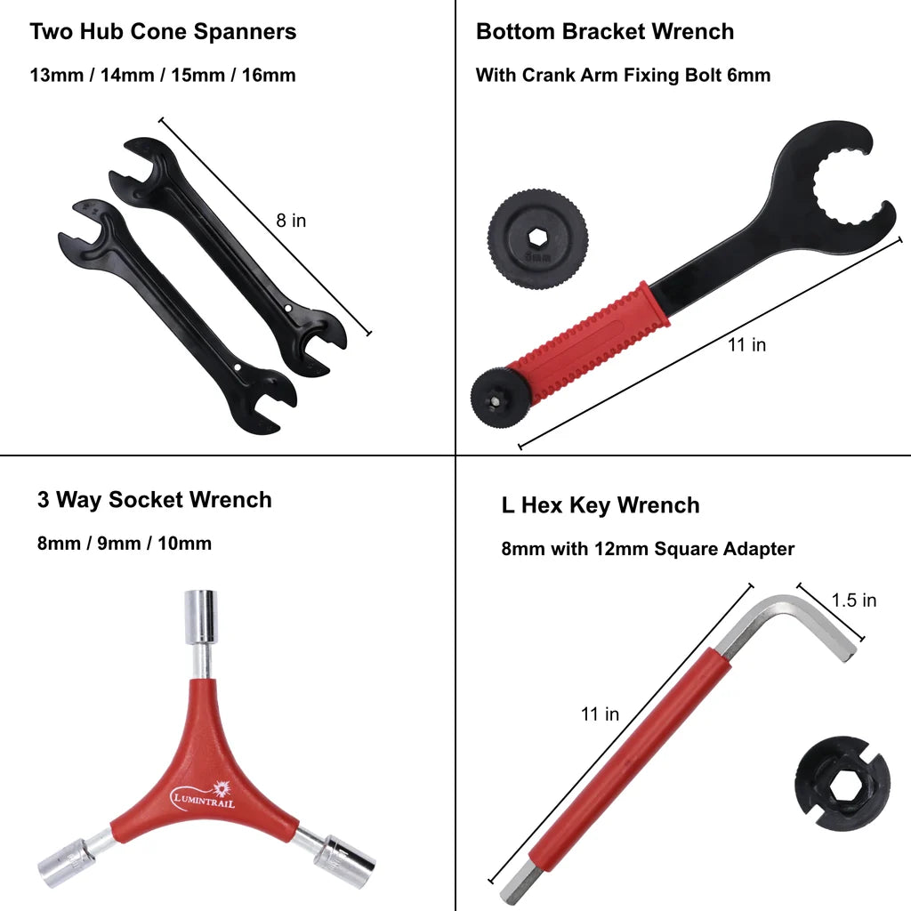 LUMINTRAIL Bicycle Tool Kit, 38pcs