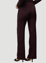 Majestic Filatures French Terry Wide Leg Pant Aubergine Size: 2
