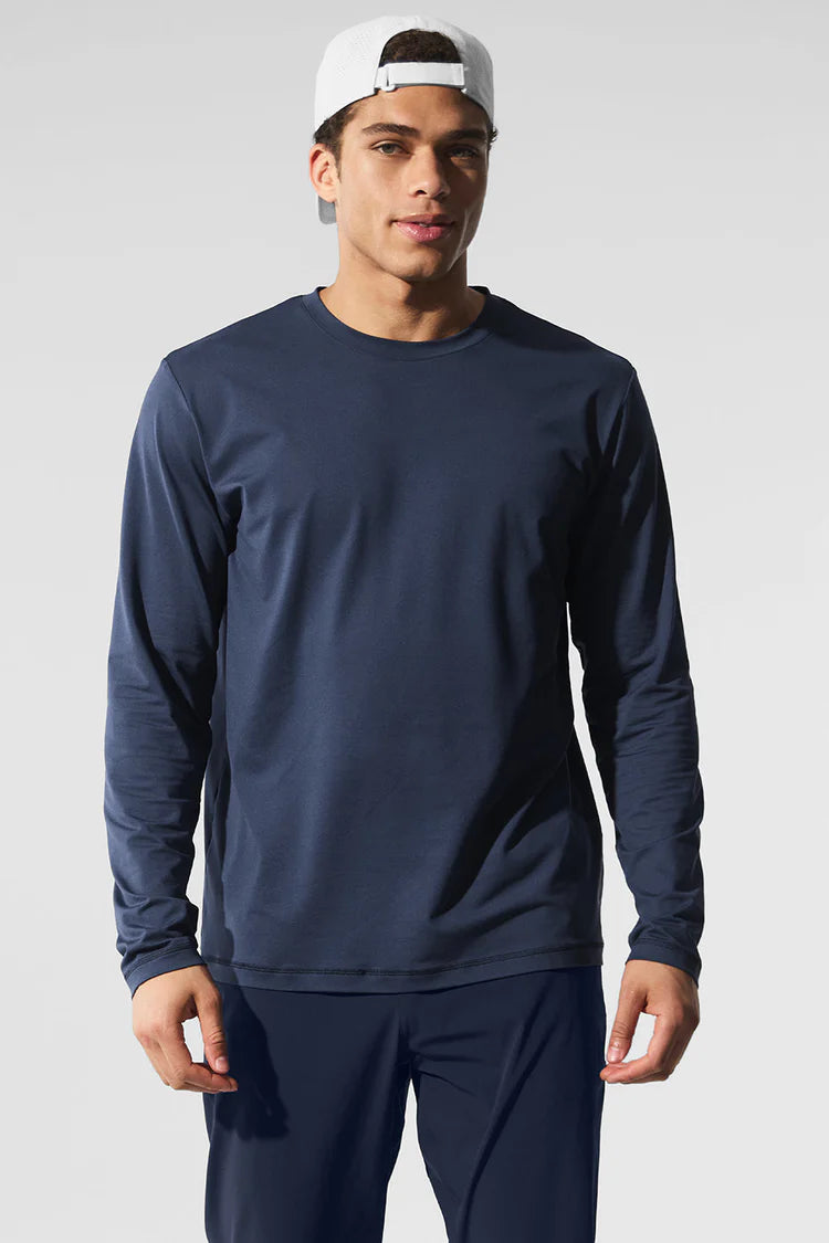 Conquer Reform Crewneck Long Sleeve - Navy - Large