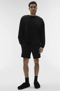 Alo Yoga Men's Chill Crew Pullover Sweatshirt - Black - Small