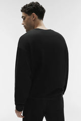 Alo Yoga Men's Chill Crew Pullover Sweatshirt - Black - Small