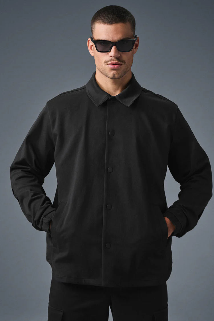 Alo Edition- Sueded Jacket- Black-XL