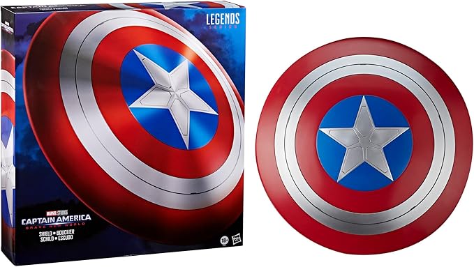 Hasbro Marvel Legends Series Captain America Shield, Captain America: Brave New World Collectible Adult Premium Roleplay Item