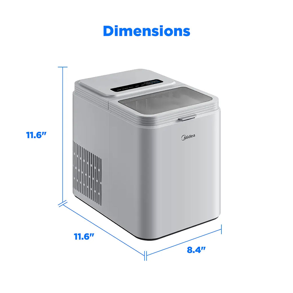 Midea Countertop Bullet-Ice Maker (Grey)