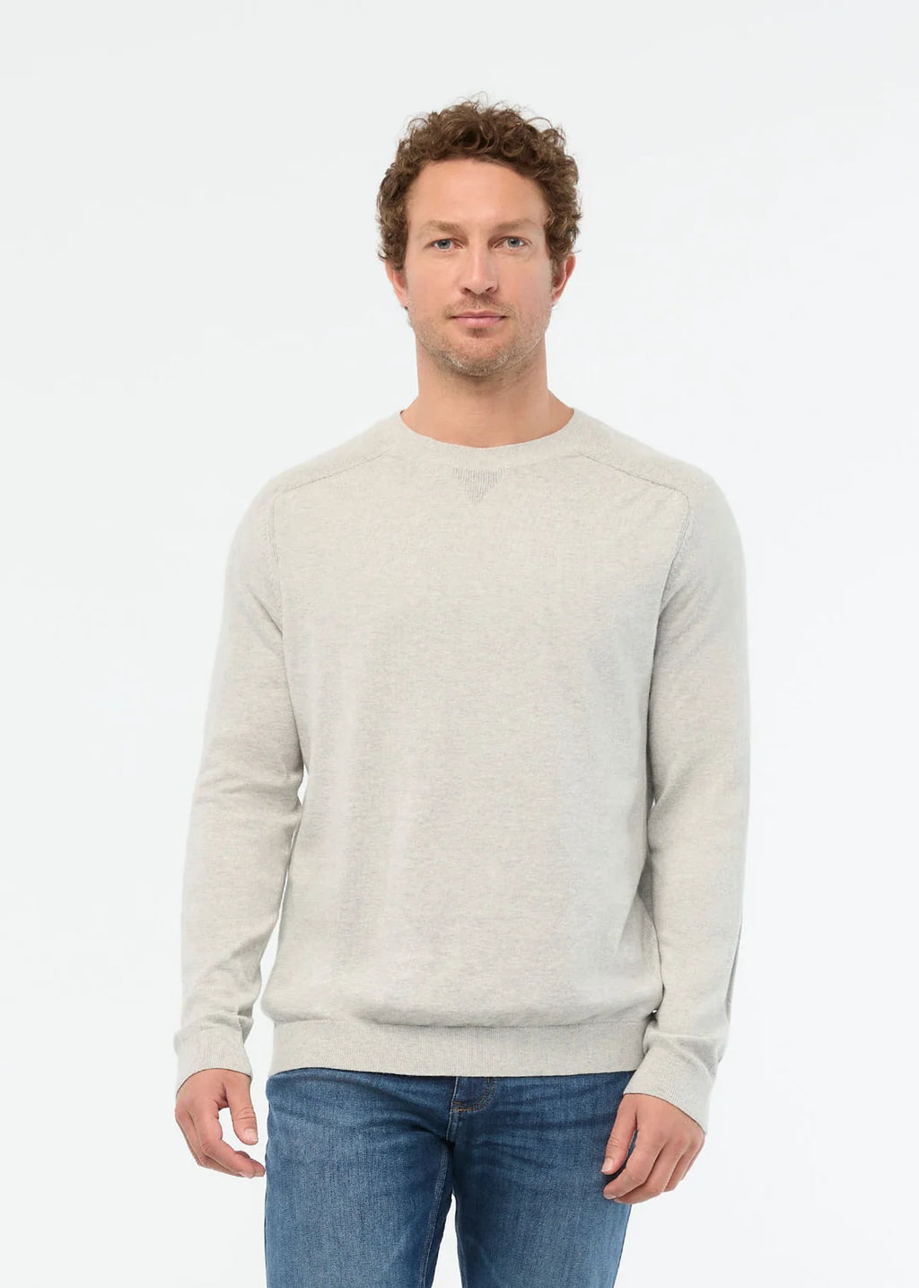 DU/ER EasyKnit Lite Crew Neck - Earl Grey Men's XXL