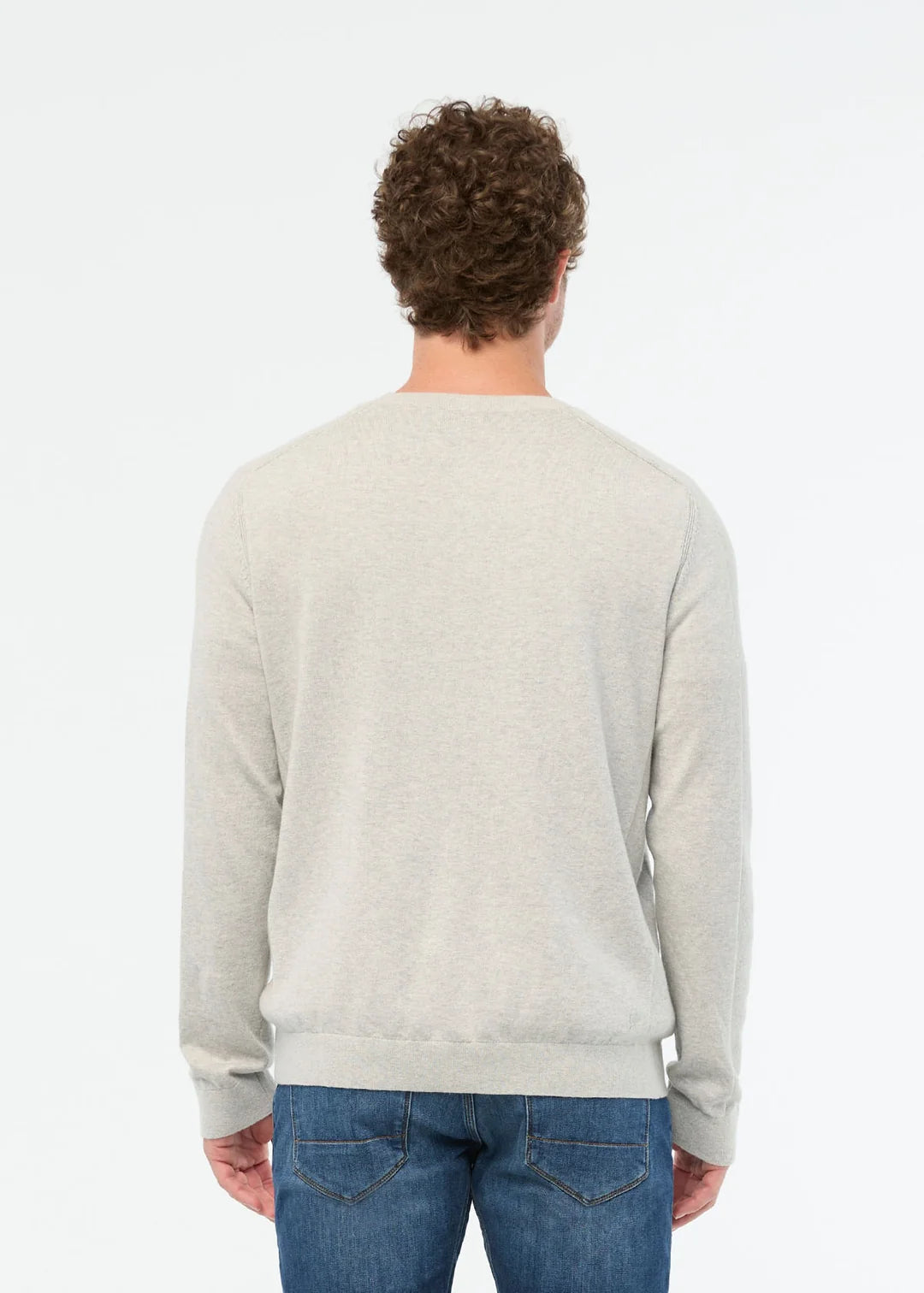 DU/ER EasyKnit Lite Crew Neck - Earl Grey Men's XXL