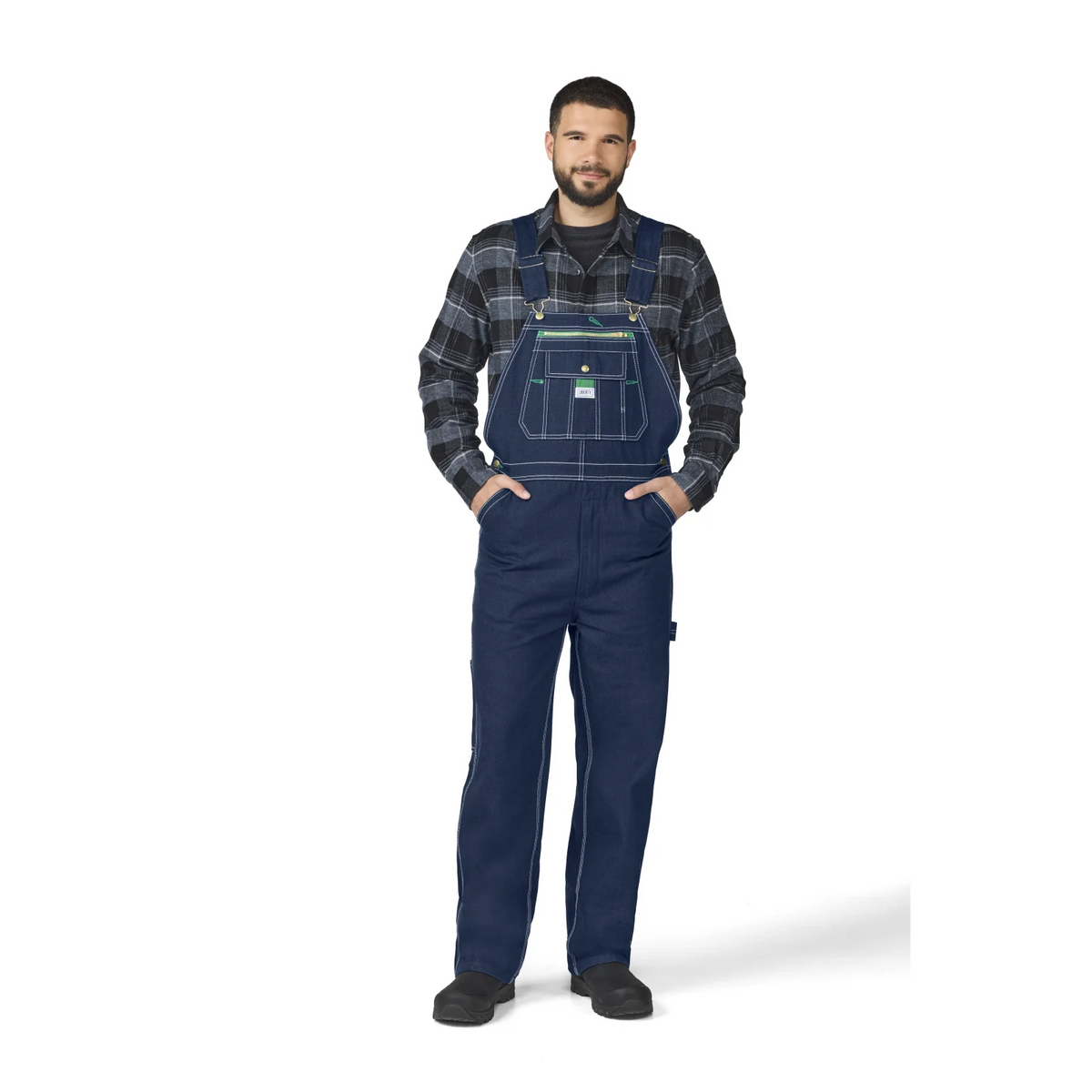 *Liberty® Rigid Denim Bib Overalls, Men's 36x30