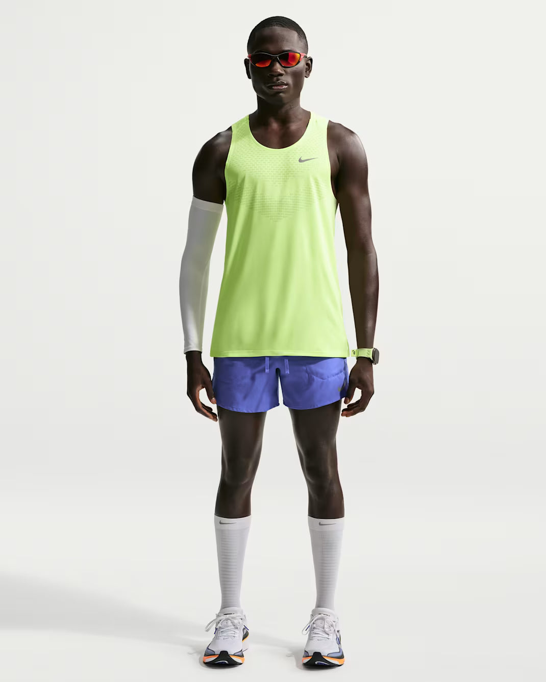 Nike Stride Men's Dri-FIT 5" Brief-Lined Running Shorts- BLUE- MED