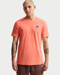 Nike Sportswear Club Men's T-Shirt size Medium (Orange Frost)