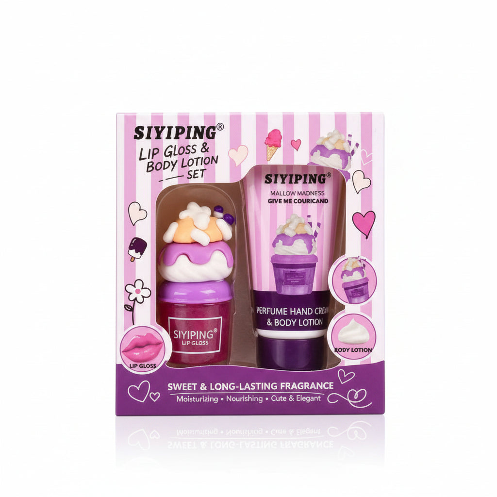 SIYIPING LIPGLOSS & HAND CREAM - Mallow Madness