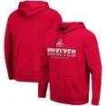 Men's Colosseum Scarlet Ohio State Buckeyes Lantern Pullover Hoodie-Medium